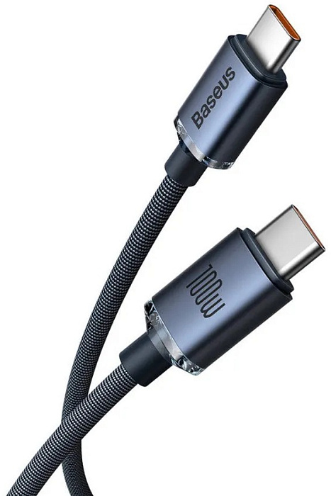 Купить Кабель Baseus Crystal Shine (CAJY000601) USB-C/USB-C 100W 1.2m (Black) 1208768